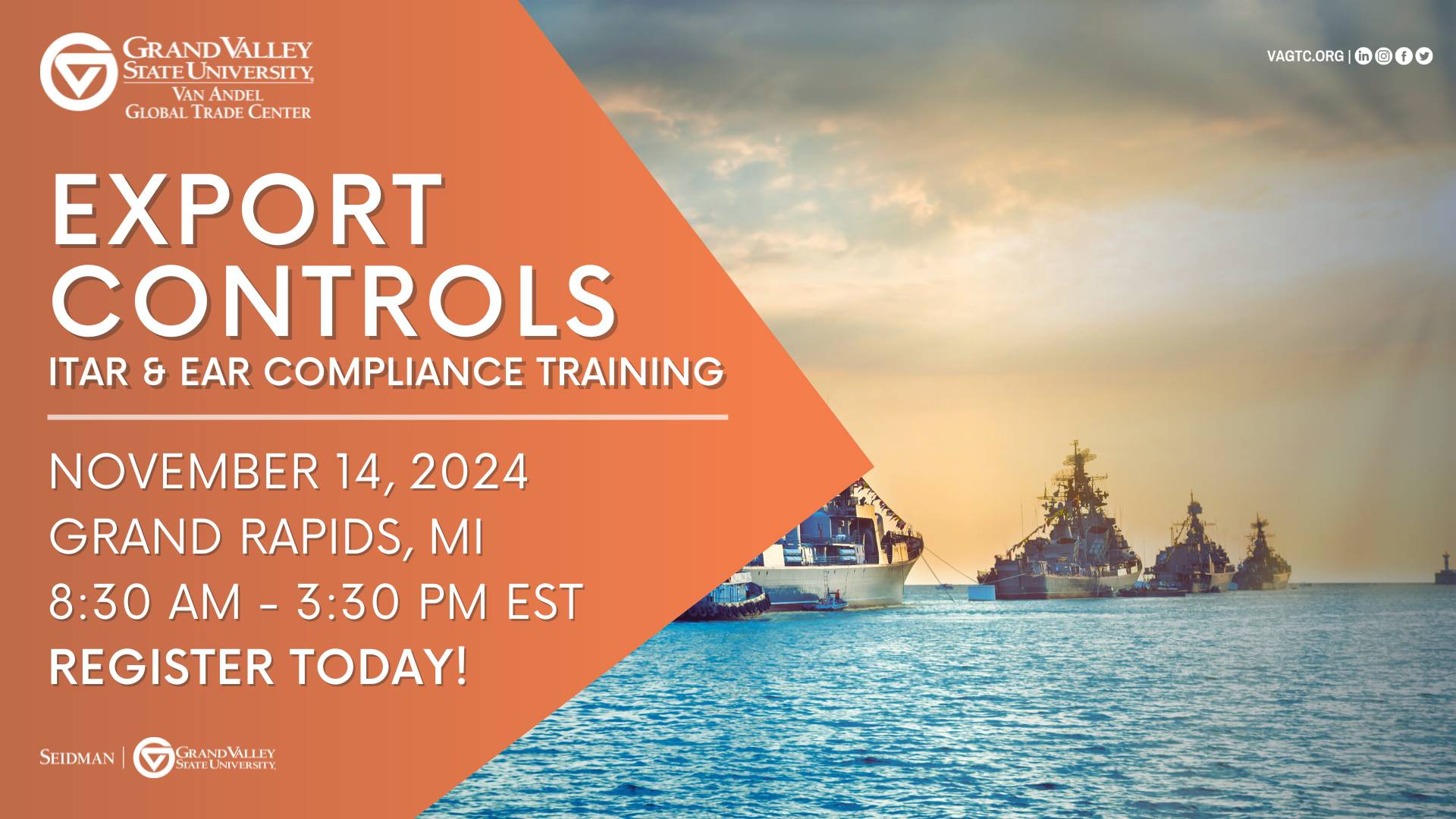 Export Controls: ITAR and EAR Training in Grand Rapids, Michigan